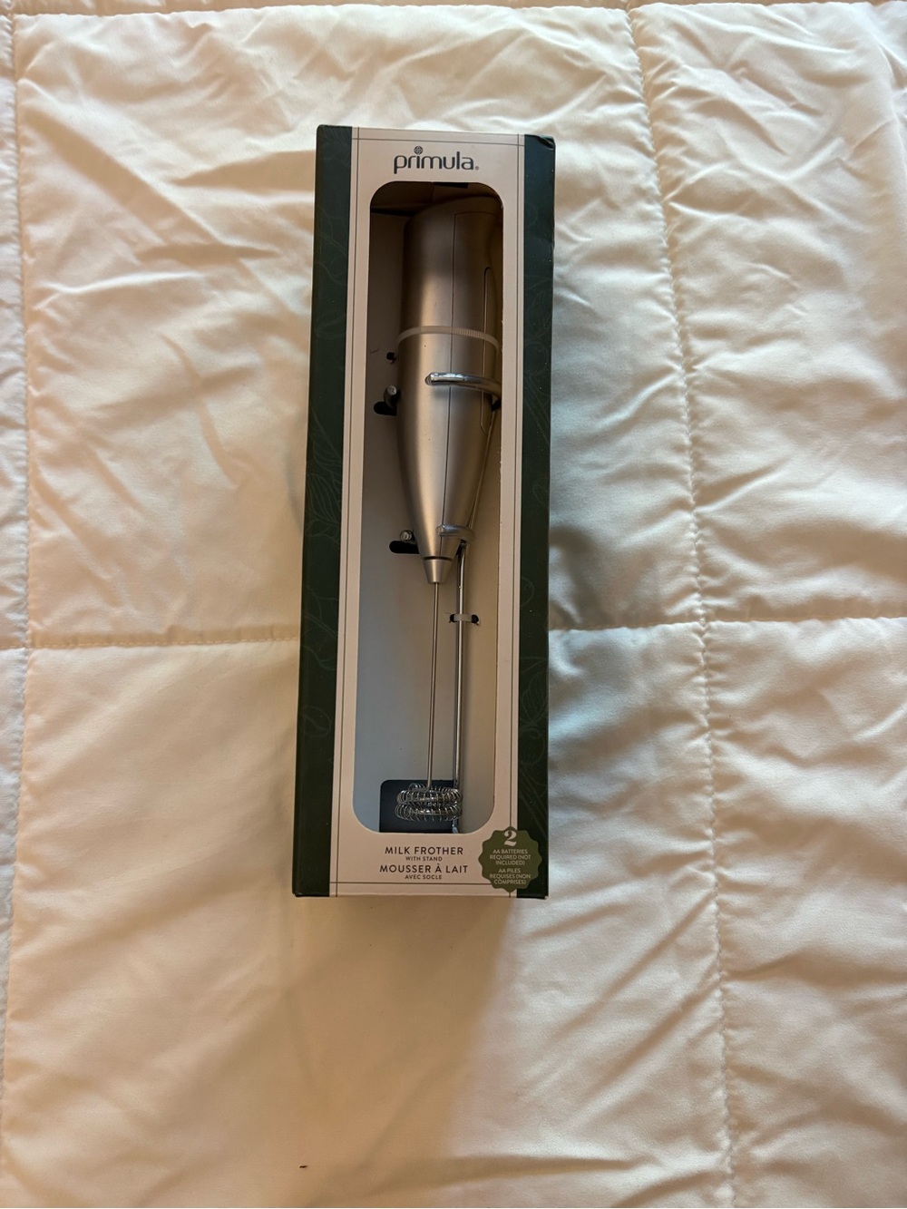 Primula Silver Milk Frother - With Stand